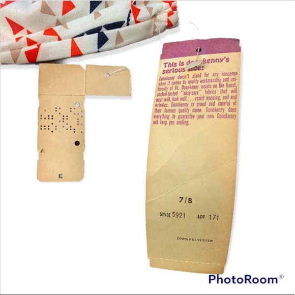 Vintage DONNKENNY Women's Polyester 70s Blouse 7/8 Single Stitch Elastic Arms - Picture 11 of 16